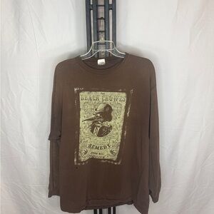 Alstyle Brown Black‎ Crowes Long Sleeve